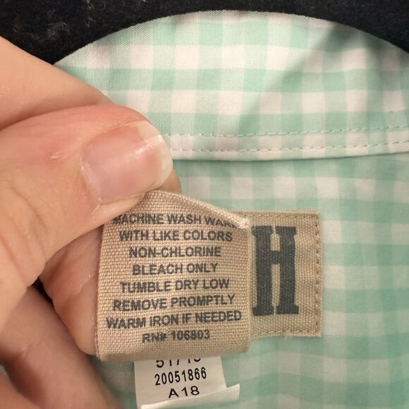 Duluth Polo Shirt Men's XL Green Plaid Button Up Short Sleeve 100% Cotton - Picture 7 of 12